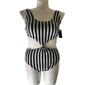 Eloquii Black and White Swimsuit  16W - New